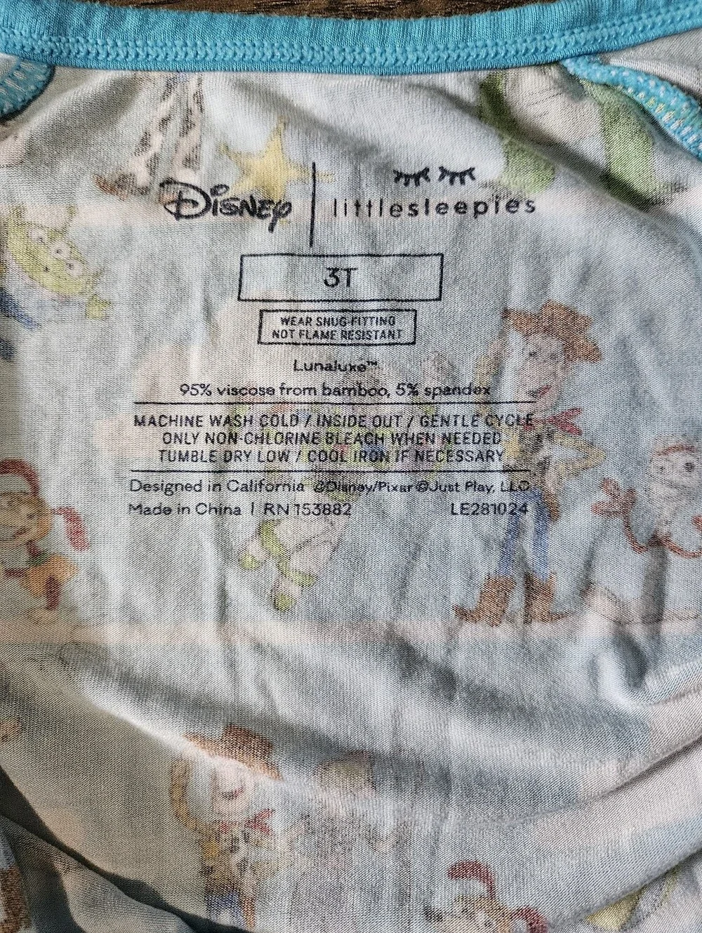 Little Sleepies Toy Story Pals 3T Zippy